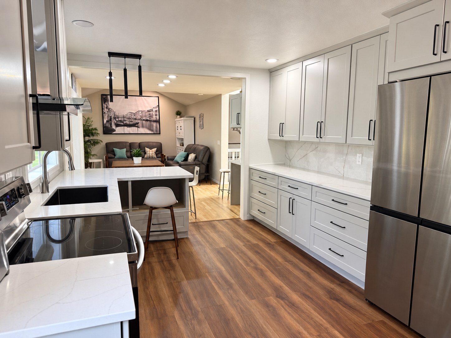Bright kitchen and dining area at Peaceful Harmony