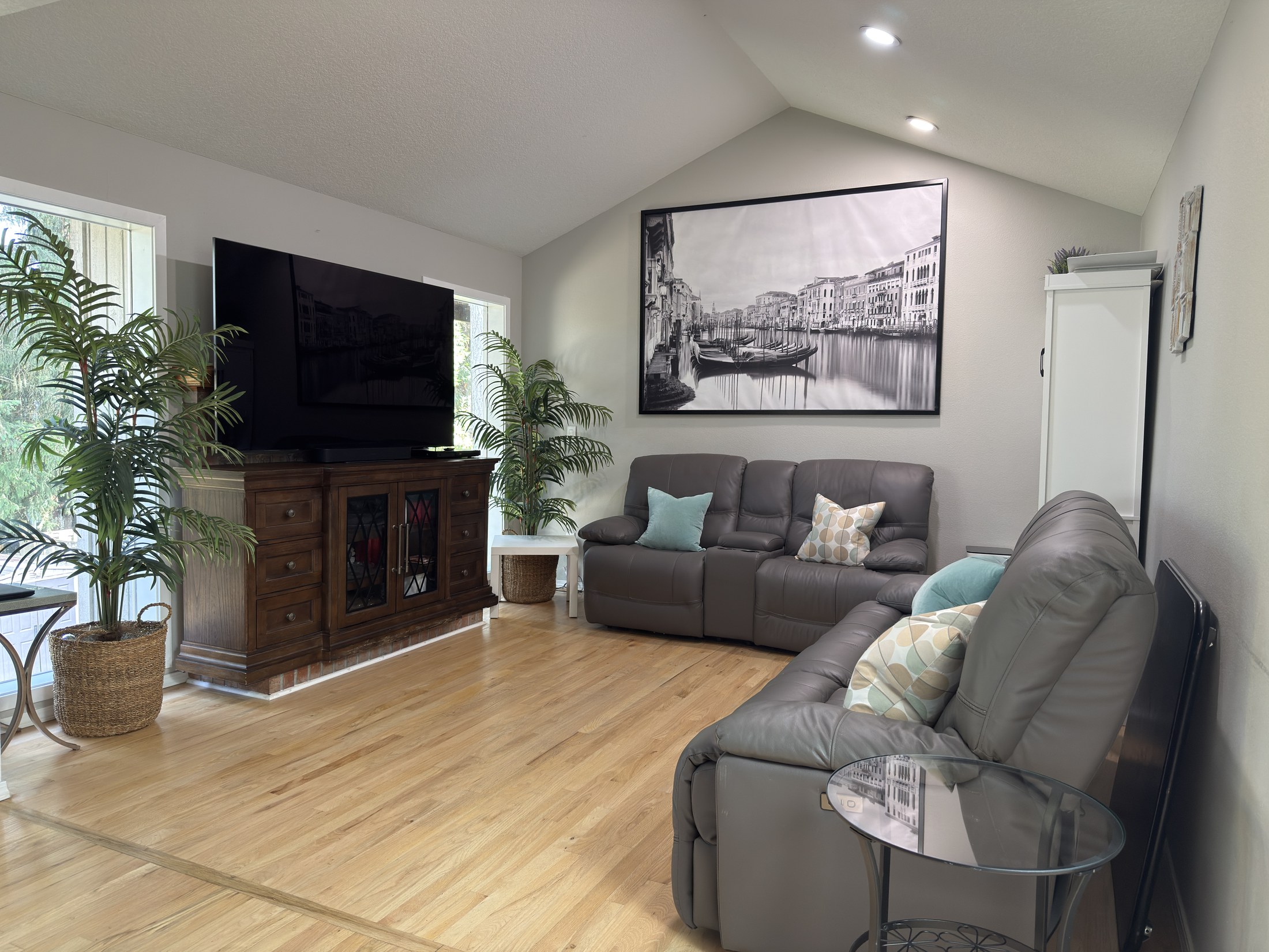 Bright, comfortable living room at Peaceful Harmony Adult Foster Home